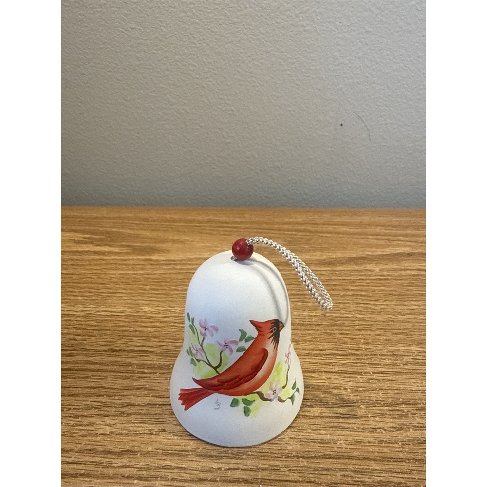 Vintage‎ Sandstone Creations Handpainted Ceramic Bell Arizona Cardinal